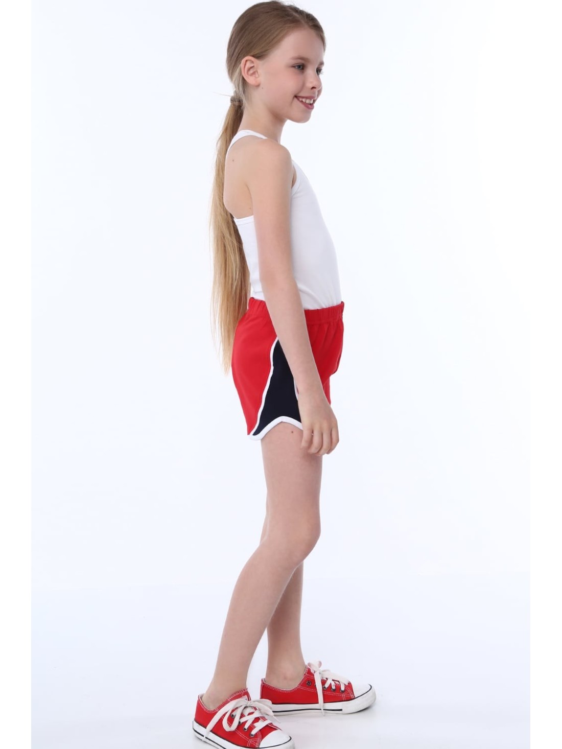 Girls\' red shorts NDZ8644 - Online store - Boutique